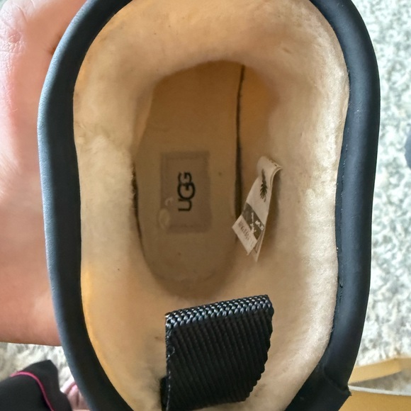 UGG Waterproof Clear Rain Ankle Boots Sherpa Lined Size 7 Women - Picture 9 of 11